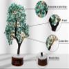 Amazing Gemstone Amazonite Natural Healing Premium Crystal Bonsai Feng Shui Fortune Money Tree of Life for Home Office Decor (Gift Box Ready) (10-12 Inch) view 3