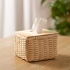 Rattan Tissue Box Cover,Paper Holder Napkin Dispense,tissue boxes for home,for Toilet Paper Cover Dispenser For Bathroom,Home,Hotel And Office Storage And Tissues Protector In Toilet Holder Basket view 2