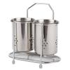 Alvinlite Utensil Rack, Wall Mounted Kitchen Utensil Rack with Drain Hole & Catch Basis for Kitchen Countertops, Stainless Steel Cooking Utensil Rack, Stylish Countertop Storage Kitchen Decorative view 1