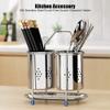 Alvinlite Utensil Rack, Wall Mounted Kitchen Utensil Rack with Drain Hole & Catch Basis for Kitchen Countertops, Stainless Steel Cooking Utensil Rack, Stylish Countertop Storage Kitchen Decorative view 2