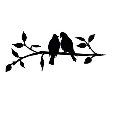 ACEVER Vintage Garden Yard Patio Tree Decoration, Wall Art, Metal Silhouettes (Whispering)