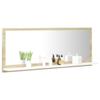 KTHLBRH (Fast Shipments) Bathroom Furniture Set Vanity Cabinet Bathroom Mirror Modern Look Easy to Assemble Durable Sturdy Bathroom Mirror White and Sonoma Oak 39.4"x4.1"x14.6" Chipboard view 4
