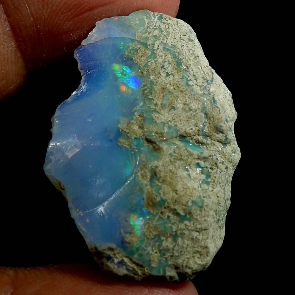 Dazzlegems 46.15 Cts AAA 100% Natural Rainbow Welo Fire Ethiopian Opal Rough Loose Gemstones-BC-02-15