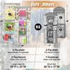 Simple Houseware Double-Sided Hanging Gift Wrap Organizer Storage Pockets, Gray (Set of 1) view 3