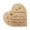 LifeSong Milestones Solid Wood Heart Decoration Favors for Godmother Unique Home Decor Housewarming Gift from Daughter Son Niece Nephew 5x5.75 Never-Ending Love (Maple) view 1