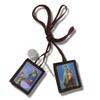 Needzo Bulk Full Color Scapulars Catholic Necklace for Men and Women, Our Lady of Mount Carmel and St Simon Stock Felt Scapular with Saint Benedict Medal and Crucifix Dangle, 24 Inches, 12 Pack view 3