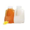 (12Pk) Mini Milk Jugs Plastic With Lid Quart Size Jugs Empty Milk Jugs, Use For Milk, Brews, Juice, Teas, Easy Grip Easy Pour Pitcher Elderly, Special Needs & Small Hands, Food Safe, Hdpe Squat 32 Oz view 2
