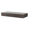 American Art Decor Small Rustic Embossed Wood Decorative Floating Wall Mounted Shelf - Black - 24.25" L x 3" H x 8.25" D view 1