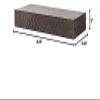 American Art Decor Small Rustic Embossed Wood Decorative Floating Wall Mounted Shelf - Black - 24.25" L x 3" H x 8.25" D view 3