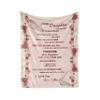 Launchigo Personalized to My Daughter I Love You Forever & Always Cozy Fleece Throw Blanket for Birthday, Daughter's Day (to My Daughter from MOM 4, 60" X 80") view 1