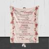 Launchigo Personalized to My Daughter I Love You Forever & Always Cozy Fleece Throw Blanket for Birthday, Daughter's Day (to My Daughter from MOM 4, 60" X 80") view 2