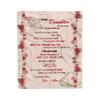 Launchigo Personalized to My Daughter I Love You Forever & Always Cozy Fleece Throw Blanket for Birthday, Daughter's Day (to My Daughter from MOM 4, 60" X 80") view 3