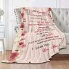 Launchigo Personalized to My Daughter I Love You Forever & Always Cozy Fleece Throw Blanket for Birthday, Daughter's Day (to My Daughter from MOM 4, 60" X 80") view 4