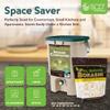 All Seasons Indoor Composter Starter Kit - Two Family-Sized Composting Bins for Kitchen Countertop and Bokashi Bran Starter 5 lb (2 gallons), Easily Compost Food After Every Meal, Odor Free view 4