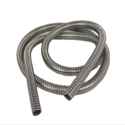 12 Foot Black Wire Reinforced 1 1/4 Inch Vacuflex Vacuum Hose