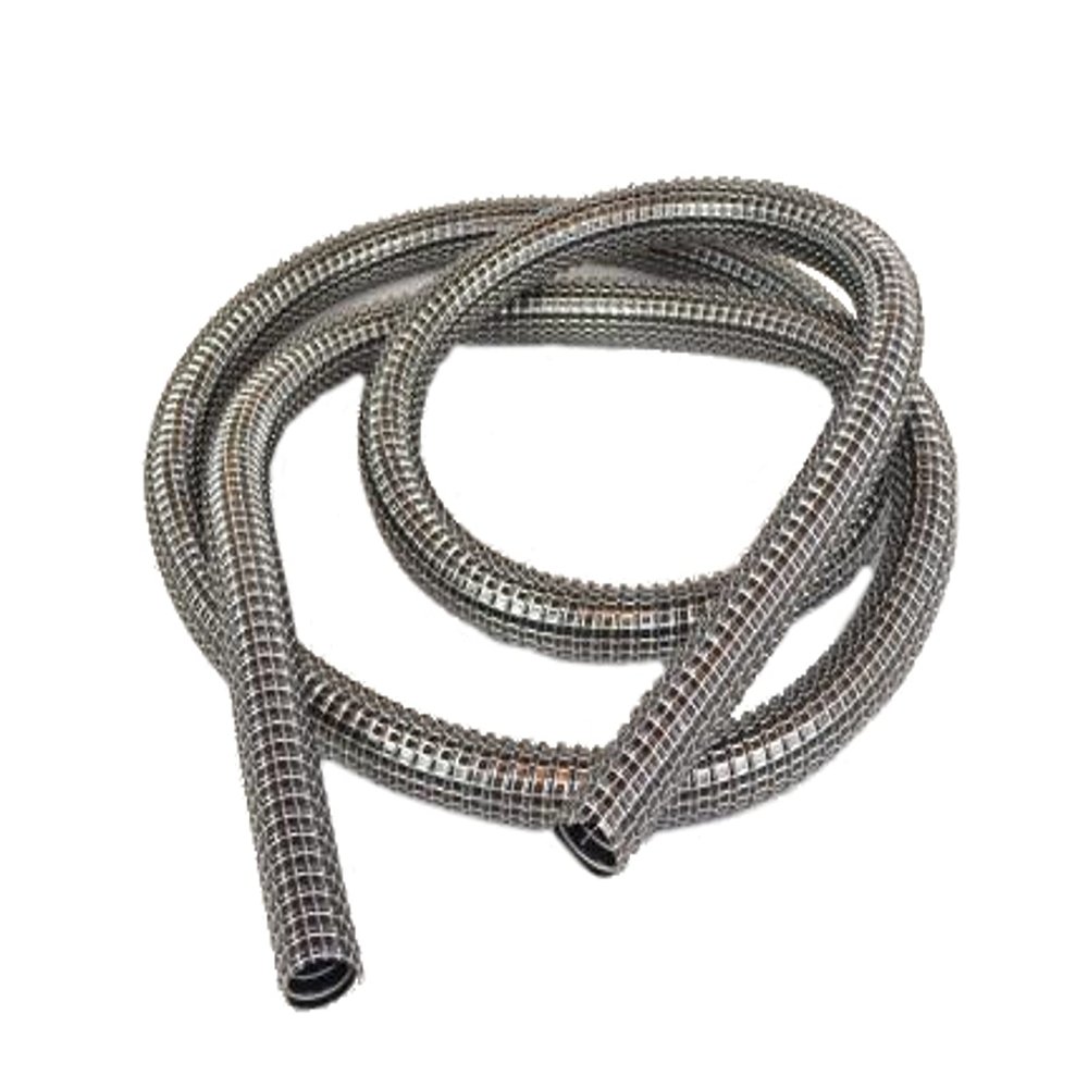 12 Foot Black Wire Reinforced 1 1/4 Inch Vacuflex Vacuum Hose