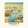 France - Brittany - French National Railroads - Vintage Railroad Travel Poster by Edmond Cria c.1953 - Fine Art Matte Paper Print (Unframed) 20x26in view 1
