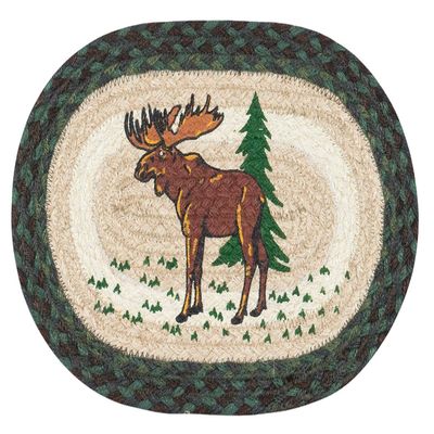 MSP-610 Highland Moose Printed Oval Swatch 10"x15"