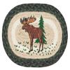 MSP-610 Highland Moose Printed Oval Swatch 10"x15" view 1