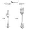 KEAWELL Luxury 20 Pieces 18/10 Stainless Steel Flatware set, Service for 4, silver plated with gold accents, Fine Silverware set and Dishwasher Safe (Silver) view 2