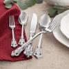 KEAWELL Luxury 20 Pieces 18/10 Stainless Steel Flatware set, Service for 4, silver plated with gold accents, Fine Silverware set and Dishwasher Safe (Silver) view 4