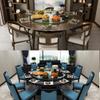 LKP Tempered Glass Lazy Susan Serving Tray Dining Table Rotating Turntable Round Rotating Tray Kitchen Swivel Serving Plate 50-90cm/ 20-35inch view 3