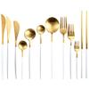 Silverware Set, Frosted Cutlery Set BY KKZY (Color : Rose gold) view 2