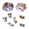 6pcs Fork Holder Dinner Spoon Stand Kitten Chopsticks Holder Cat Ceramic Chopstick Holder Chopsticks Rest Chopsticks Stand view 3