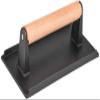 YRHH Grill Burger Press, Commercial Cast Iron Steak Press with Wooden Handle view 4