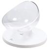 DYWOZDP Double Cat Dog Bowls Elevated Cat Food Water Bowls 20Tilted Raised Pet Feeder Bowl with Anti Slip Stand for Cats and Small Dogs,Pink+White view 2