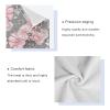 ALAZA Pink Flowers Roses and Leaves on Gray Towel Bathroom Sets 3 Piece Bath Towel Sets1 Bath Towel 1 Hand Towel 1 Washcloth Soft Luxury Absorbent Decorative Towels for Beach Gym Spa view 4