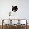 Archery Bow Hunting Us Flag Round Wall Clock Waterproof Decorative Clocks for Living Room Classroom Patio Bedroom view 3