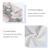 ALAZA Pink Flowers and Leaves on Gray Rose Floral Tile Towel Bathroom Sets 3 Piece Bath Towel Sets1 Bath Towel 1 Hand Towel 1 Washcloth Soft Luxury Absorbent Decorative Towels for Beach Gym Spa view 4