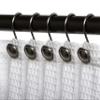 Utopia Alley Shower Hooks - Shower Curtain Rings for Bathroom - Rust Proof Shower Curtain Hooks for Shower Curtain or Liner - Set of 12, Oil Rubbed Bronze view 1