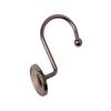 Utopia Alley Shower Hooks - Shower Curtain Rings for Bathroom - Rust Proof Shower Curtain Hooks for Shower Curtain or Liner - Set of 12, Oil Rubbed Bronze view 2