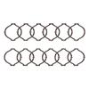 Utopia Alley Shower Rings, Shower Curtain Rings for Bathroom, Rustproof Zinc Shower Curtain Hooks Rings, Set of 12 (Oil Rubbed Bronze) view 4