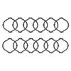 Utopia Alley Shower Rings, Shower Curtain Rings for Bathroom, Rustproof Zinc Shower Curtain Hooks Rings, Set of 12 (Black) view 3
