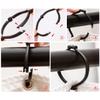 Utopia Alley Shower Rings, Shower Curtain Rings for Bathroom, Rustproof Zinc Shower Curtain Hooks Rings, Set of 12 (Black) view 4