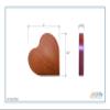 LifeSong Milestones Solid Wood Heart Decoration Favors Mix Verses Unique Home Decor Housewarming Gift from Daughter Son Niece Nephew 5x5.75 Be Strong and Courageous (Cherry) view 2