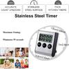 2 Pack Digital Magnetic Countdown Timer with Loud Alarm for Cooking, Baking, Sports Games view 3