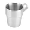 4Pcs Stainless Steel sturdy Coffee Cup Mug with Cup Holder for Home Coffee Shop Use view 3