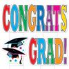 Beistle Jumbo Congrats Grad Yard Sign with Stakes view 1