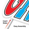 Beistle Jumbo Congrats Grad Yard Sign with Stakes view 3