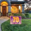 Beistle Plastic 70th Birthday Yard Sign With Stake Outdoor Lawn Decoration view 2