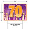 Beistle Plastic 70th Birthday Yard Sign With Stake Outdoor Lawn Decoration view 3