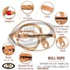 FCBR Custom Bull Rope (9x5)  Left-Handed lace Half, Length with Knot 16 Feet Bull Riding Rope view 2