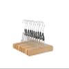 Amazon Basics Wooden Pants Hangers Closet Organizer, Natural, 20-Pack view 1