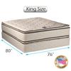 Dream Solutions USA DS USA Coil Comfort PillowTop Eurotop King Size 2-Sided Mattress Set with Metal Bed Frame - Sleep System with Enhanced Cushion Support, Orthopedic, Longlasting Comfort view 2