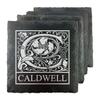 Caldwell Personalized Initial Slate Coasters - Set of 4 view 1