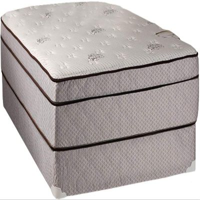 Dream Solutions USA DS USA Fifth Ave Plush Foam Encased Twin Size Eurotop PillowTop Mattress and Box Spring Set with Metal Bed Frame - Premium Edge Guards, Orthopedic Type, Long Lasting Comfort